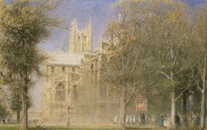 Kathedraal van Canterbury door Albert Goodwin
